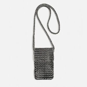 NWT Zara Man Unisex MACRAMÉ CROSSBODY BAG